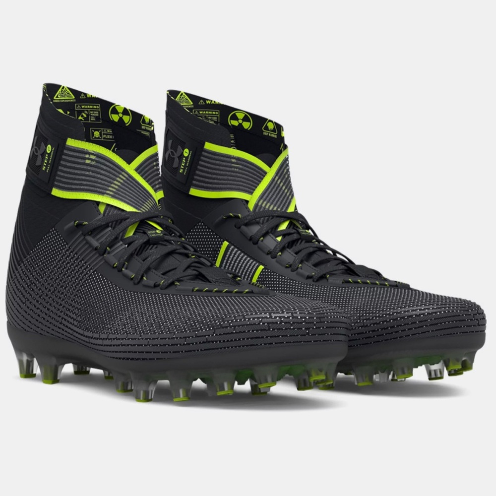 Under Armour UA Highlight MC 3023716-004 Men's Football Cleats Blk/Grey/Neon